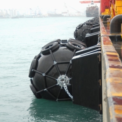 En schipbumpers Opblaasbare Marine Rubber Fender For Ship die aanleggen vastleggen