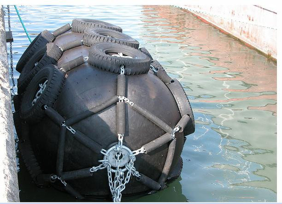 50kpa Marine Pneumatic Rubber Buoy Fenders met Vliegtuigband