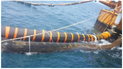 Versterkte Marine Oil Hose met Plaatskragen met Extra Drijfvermogen Te bevestigen