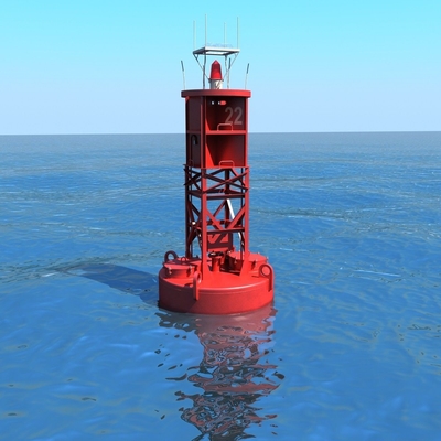 Drijvende boei Oceaan Navigatie Mark Boei Stalen aangepaste kleur