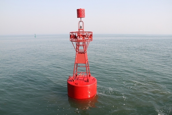 Drijvende boei Oceaan Navigatie Mark Boei Stalen aangepaste kleur