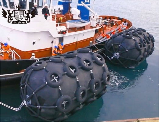 Japanse fender Yokohama Floating Type Marine Pneumatic Rubber Fender met keten en banden