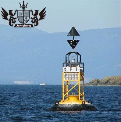 Maritieme waarschuwingsboeien van kunststof, drijvende boeien van stalen, van navigatieboeien