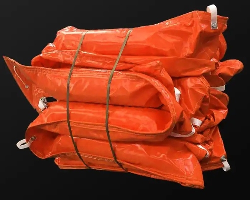PVC Floating Barrier Foam Rubber Oil Containment Boom Op maat gemaakte containerpoorten/meren/offshore olieboom