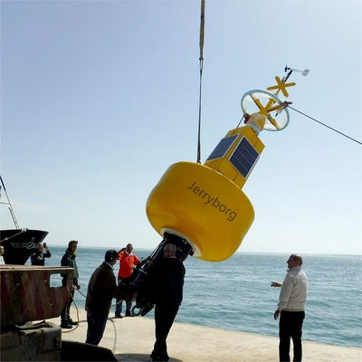 Fabriek op maat gemaakt plastic zeevaartboeien Zee Marker Boei met zonnelicht voor de oceaan