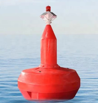 Fabriek op maat gemaakt plastic zeevaartboeien Zee Marker Boei met zonnelicht voor de oceaan
