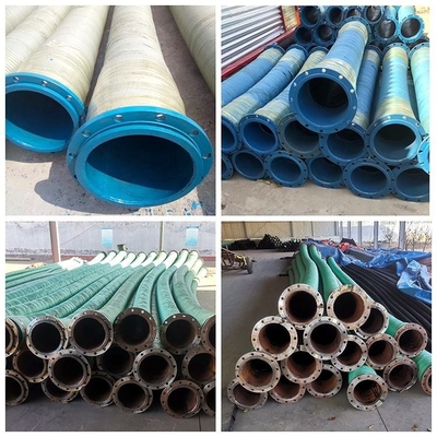 Flexibele Marine Floating Hose Manufacturers Flange-van de het Zandmodder van de Uitsteekselbaggermachine de Olielossing