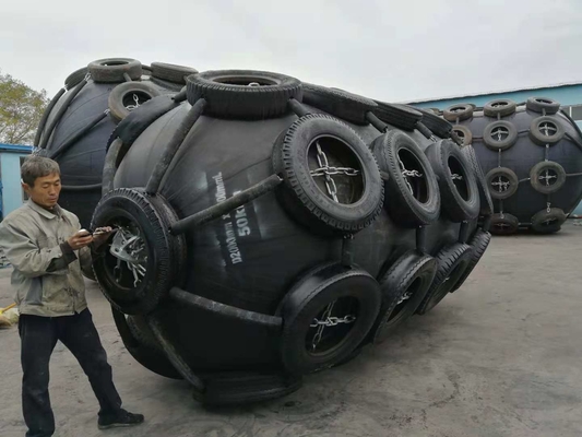 CCS-gecertificeerde opblaasbare zwevende zwarte kleur pneumatisch rubbermateriaal Yokohama Fender