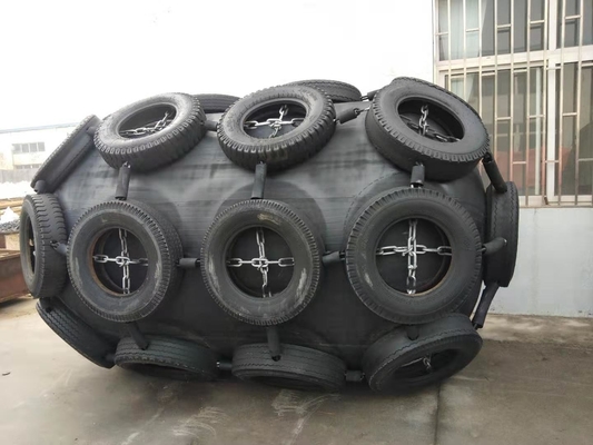 CCS-gecertificeerde opblaasbare zwevende zwarte kleur pneumatisch rubbermateriaal Yokohama Fender