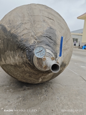 Bootslancering Maritiem opblaasbaar rubbermateriaal Zwart Kleur Scheepslift airbag