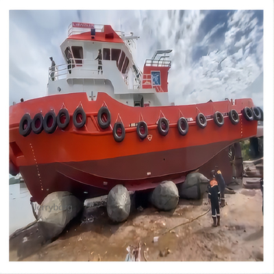 Scheepslaunch Airbag Lifting Airbag Marine Floating Dock Opblaasbare ponton