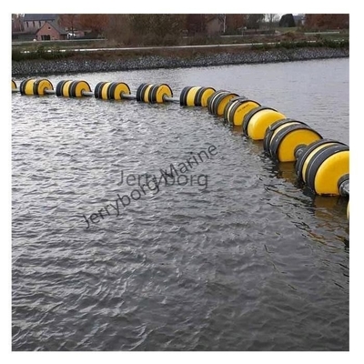 zeedrift plastic ballen drijvende barrière