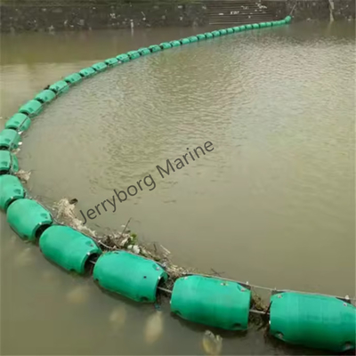 zeedrift plastic ballen drijvende barrière