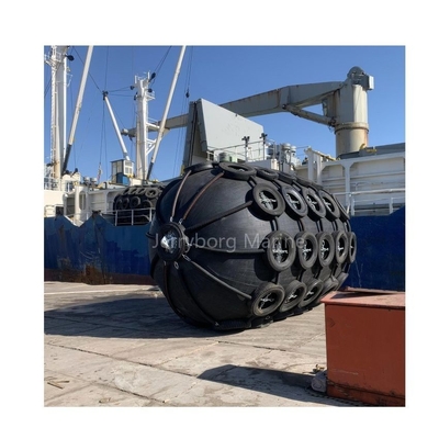 Duurzame Yokohama rubber fender met banden keten net boot bumper
