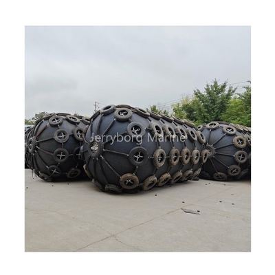 Yokohama-type opblaasbare fender Marine rubber fender met bandenketennet