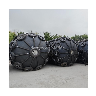 Marine Floating Fender Pneumatische rubber verdediging met banden keten net