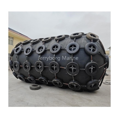 Marine Floating Fender Pneumatische rubber verdediging met banden keten net