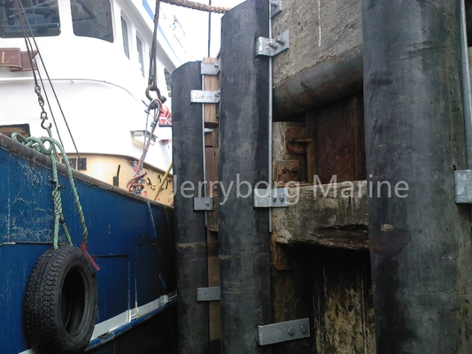 Weerbestendige D-type rubberfenders voor havens en terminals