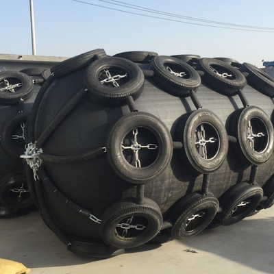 Marine Inflatable Yokohama Pneumatic Fender met Ketting en Band