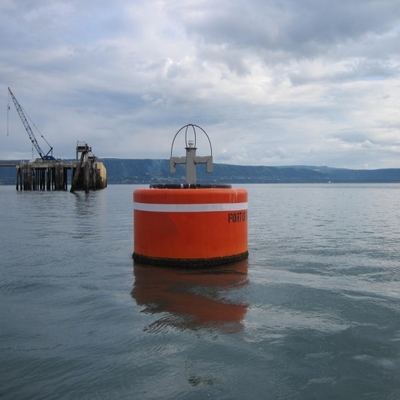 Plastic Veilig Hoog Drijfvermogen Marine Floating Yellow Floating Buoy