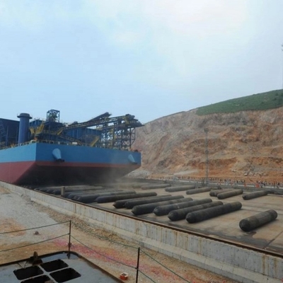 Pull Ring Cylindrical Marine Rubber Ship Launching Airbag
