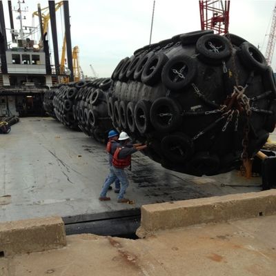 ABS CCS Yokohama Stootkussen voor Boot die Grote Elasticiteit Marine Rubber Buffer vastleggen