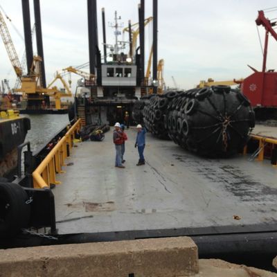 Yokohama opblaasbaar pneumatisch stootkussen die 50 kpa dokkend stootkussen drijven