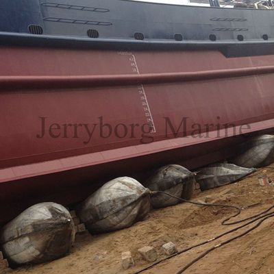 1.2m*12m Schip die Opblaasbare Marine Rubber Airbags lanceren