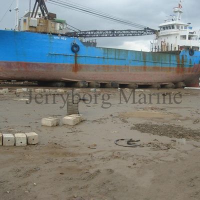 Antislijtage Opblaasbaar Schip die Pneumatische Rubberluchtkussens lanceren