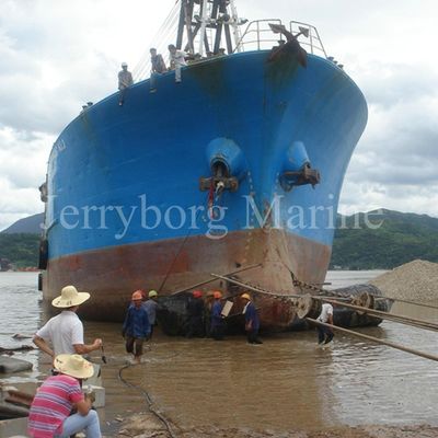 Antislijtage Opblaasbaar Schip die Pneumatische Rubberluchtkussens lanceren